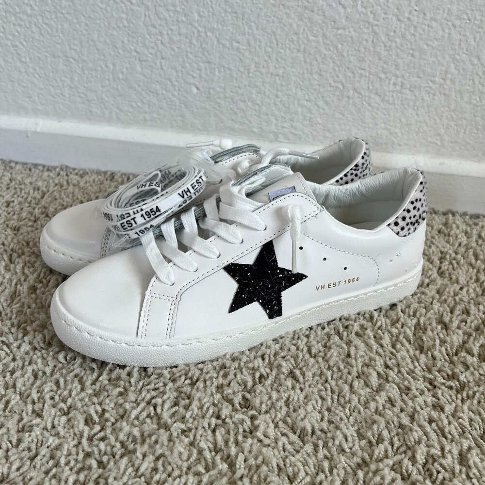 Vintage Havana White and Black Star Sneakers